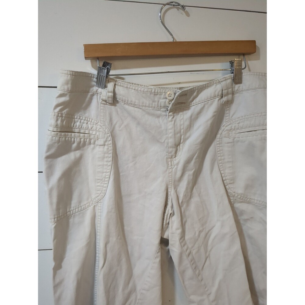 Cato 16w Woman khaki capris summer beach casual boho